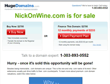 Tablet Screenshot of nickonwine.com